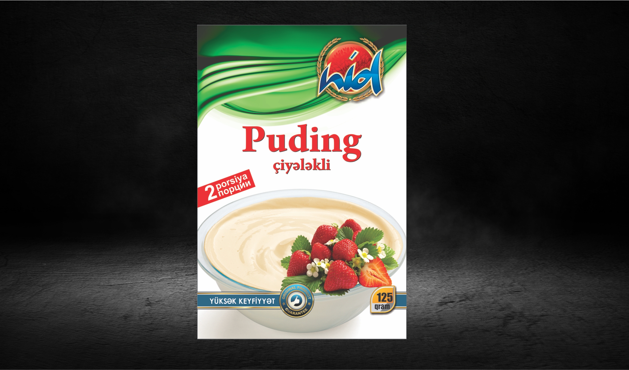 Pudinq (Çiyələkli)